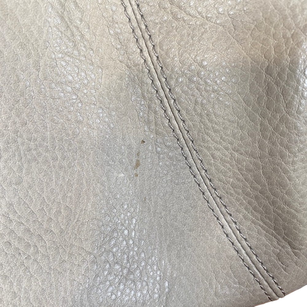 B. Makowsky Cream Leather Satchel Top Zip Handbag Goldtone Hardware Women - Picture 3 of 16